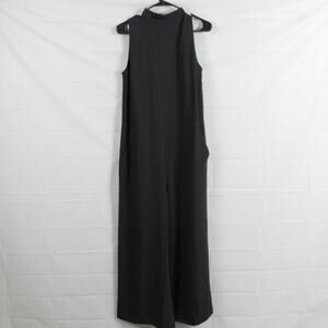 Roucha Jumpsuit Womens 4 A Wide Leg Mock Neck Sleeveless Minimalist Quiet Luxury
